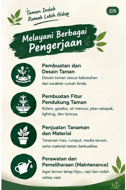 Jasa Tukang Taman Semarang | Junar Bisnis — Desain, Pembuatan & Perawatan - gambar 2