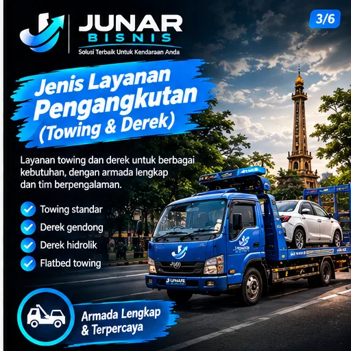 Junar Bisnis | Jasa Derek Mobil Semarang – Towing & Evakuasi Kendaraan - gambar 4