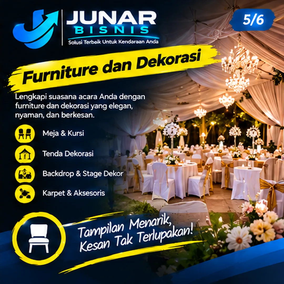 Junar Bisnis | Jasa Sewa Peralatan Semarang untuk Acara & Proyek - gambar 6