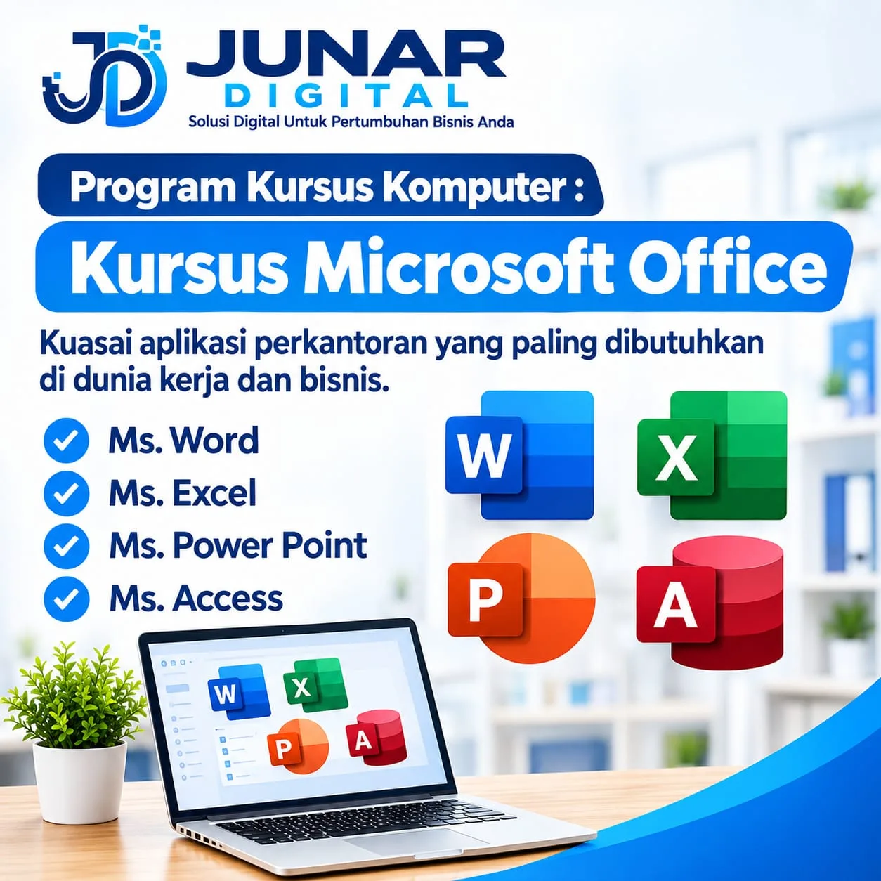 Kursus Komputer Tangerang & Kursus Siap Kerja Bersertifikat | Junar Digital - gambar 2