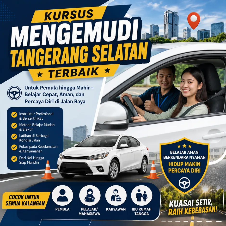 Kursus Mengemudi Tangerang Selatan Terbaik untuk Pemula hingga Mahir