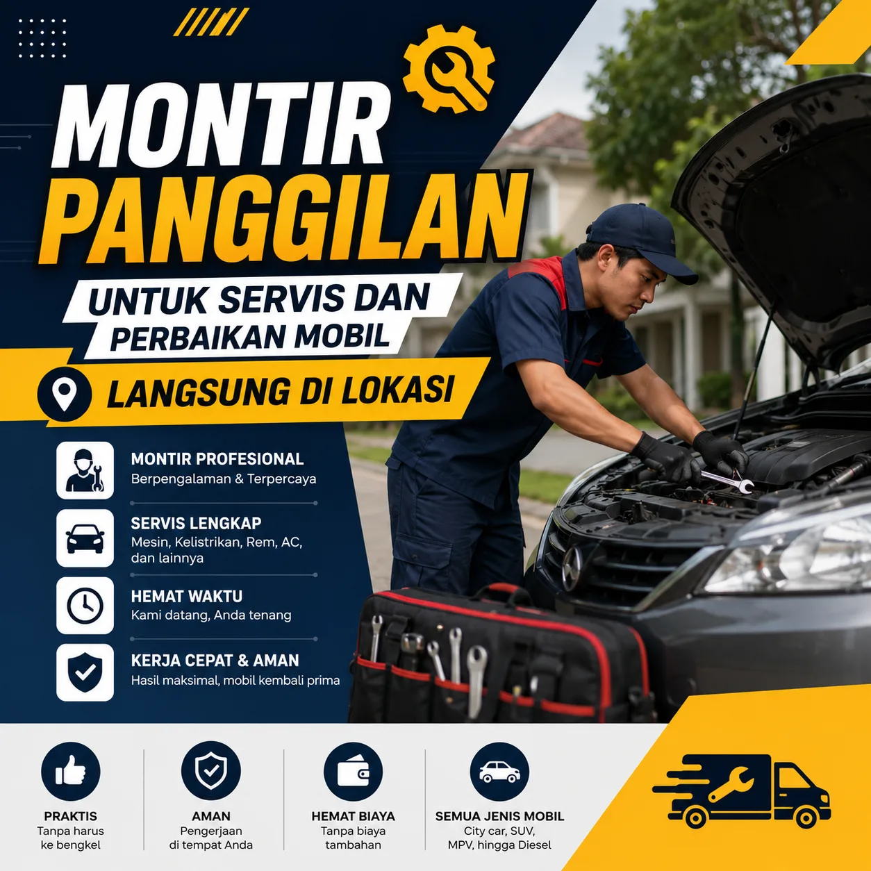 Montir Panggilan Balikpapan Terdekat untuk Servis dan Perbaikan Mobil Langsung di Lokasi