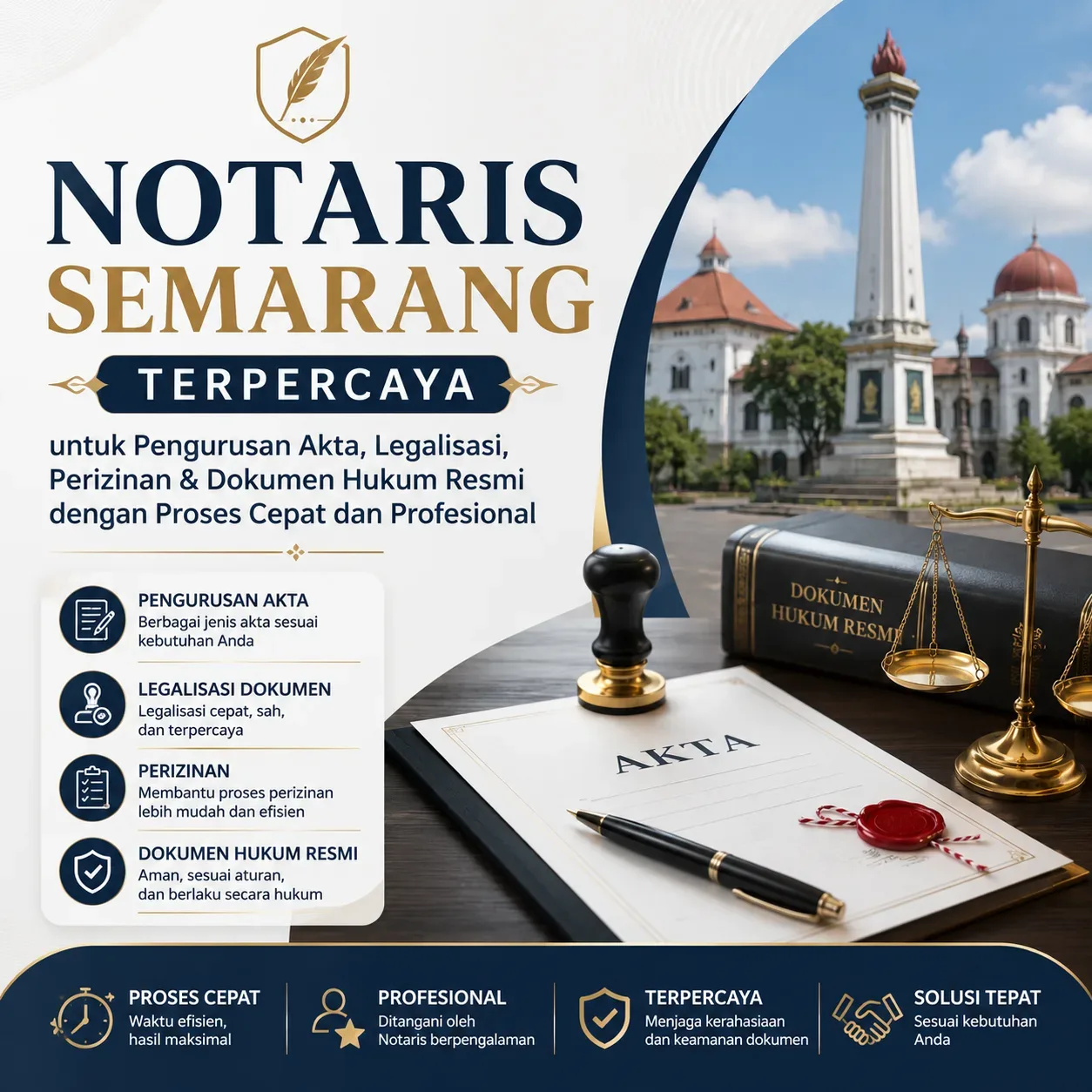 Notaris Semarang Terpercaya untuk Pengurusan Akta, Legalisasi, Perizinan & Dokumen Hukum Resmi dengan Proses Cepat dan Profesional