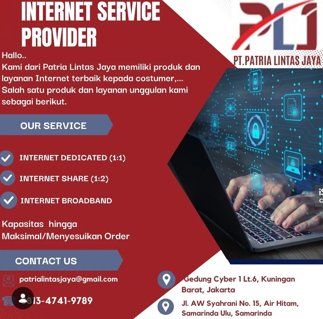 🌐 PT. PATRIA LINTAS JAYA – JASA INTERNET SAMARINDA  🚀 Solusi Internet, Konektivitas & Infrastruktur IT untuk Bisnis di Kalimantan Timur - gambar 2