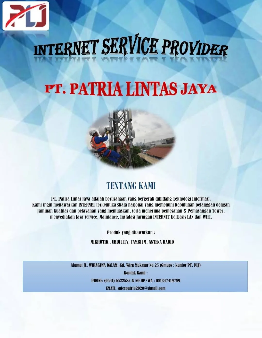 🌐 PT. PATRIA LINTAS JAYA – JASA INTERNET SAMARINDA  🚀 Solusi Internet, Konektivitas & Infrastruktur IT untuk Bisnis di Kalimantan Timur - gambar 8