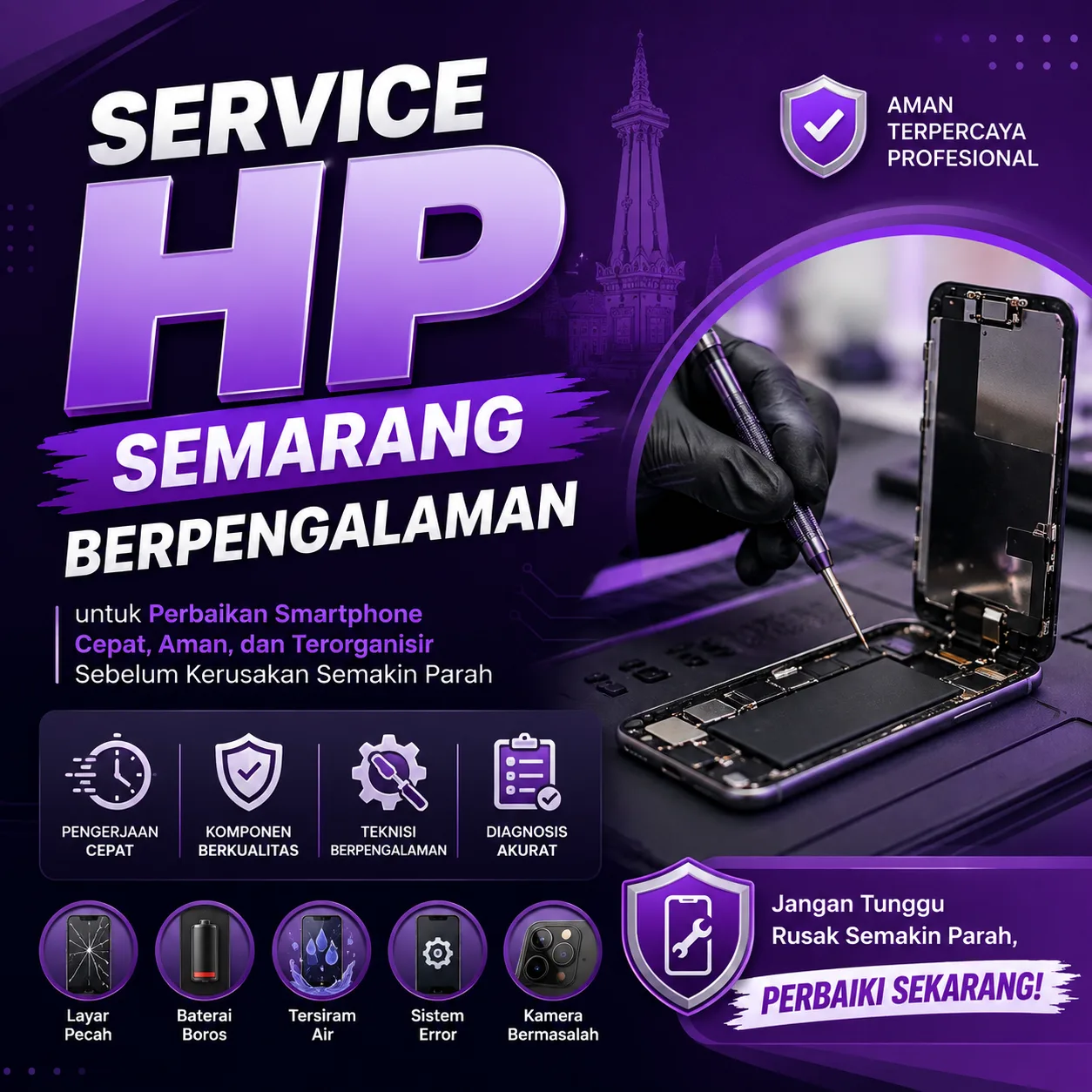 Service HP Semarang Berpengalaman untuk Perbaikan Smartphone Cepat, Aman, dan Terorganisir Sebelum Kerusakan Semakin Parah