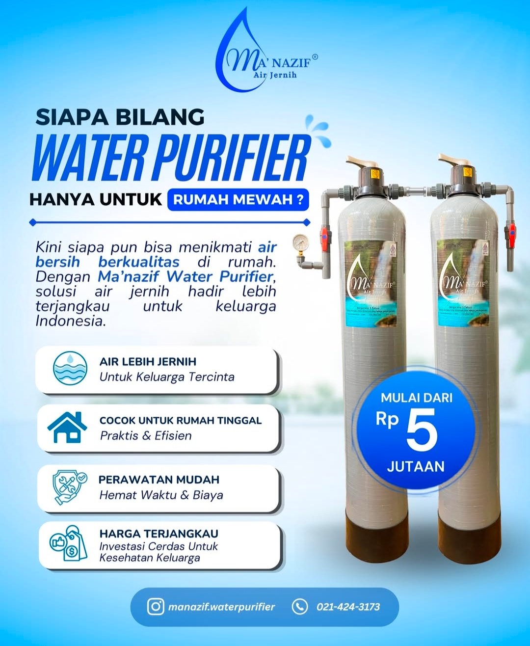 Sincere Store Cibinong Bogor — solusi Filter Air, Water Purifier dan Water Heater untuk kebutuhan rumah, usaha, dan berbagai properti