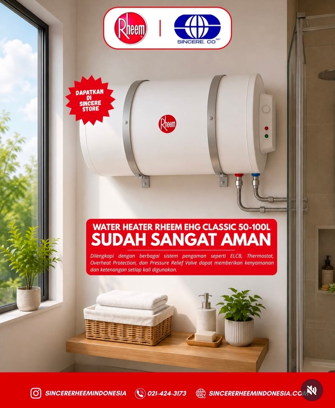 Sincere Store Crown Gading Bekasi – Jual & Service Filter Air, Sincere Water Purifier, Fumizu, Manazif dan Distributor Rheem Water Heater Terpercaya