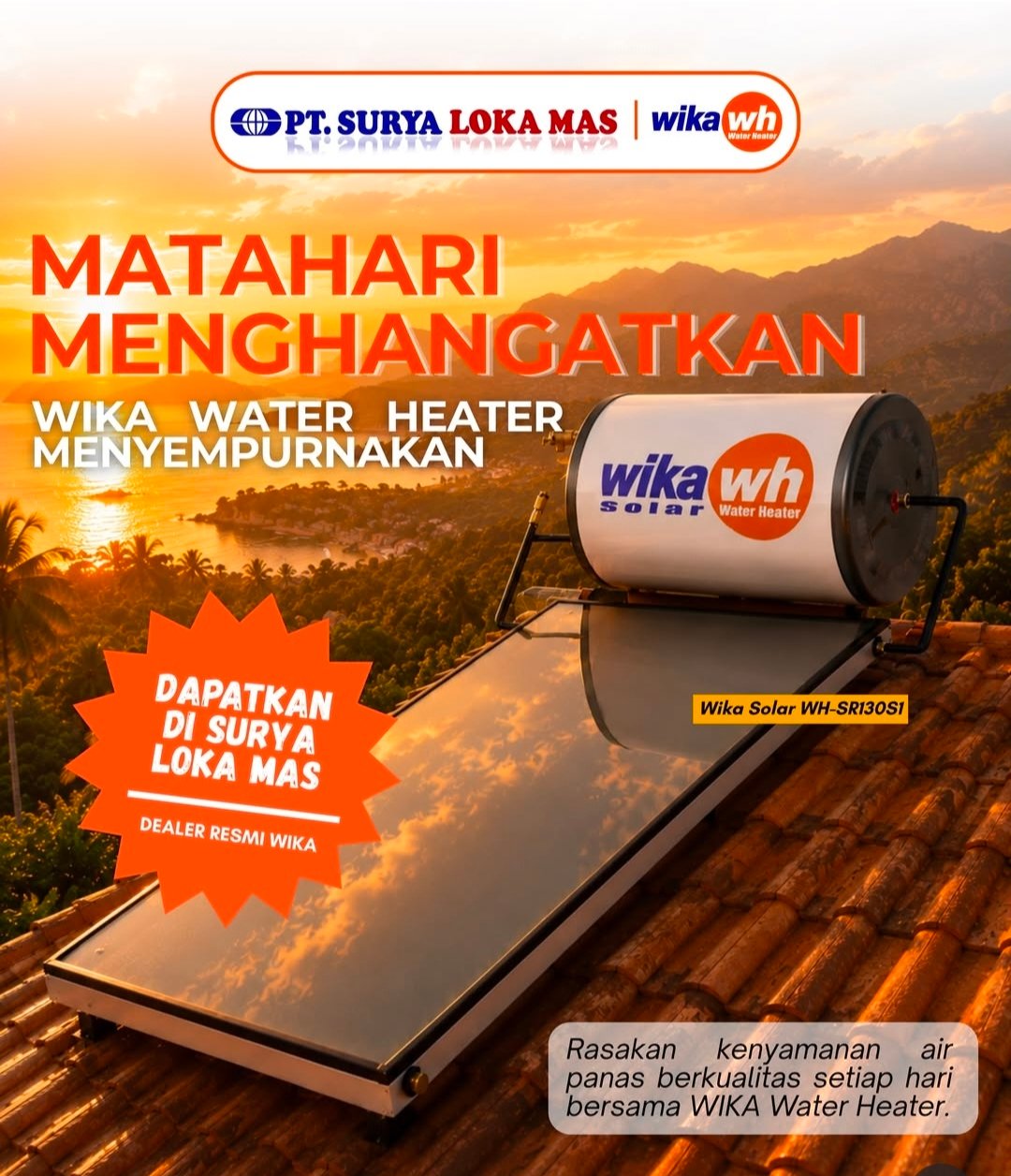 🏠 Surya Loka Mas Cibinong - Bogor | Distributor Resmi Wika Water Heater, Jual & Service Pemanas Air Water Heater Bogor
