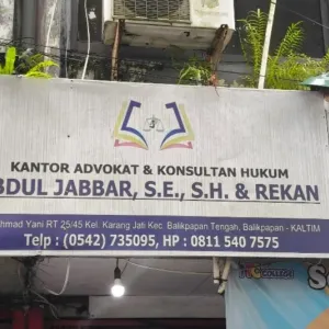 Advokat dan Konsultan Hukum Balikpapan | Abdul Jabbar, S.E., S.H. & Rekan