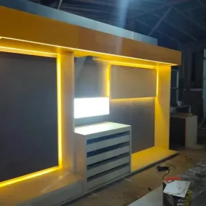 Baliem Design Interior melayani jasa design interior Palu untuk rumah, kitchen set, lemari custom, ruang tamu, kamar tidur, kantor, dan furnitur custom di Birobuli Selatan, Palu.