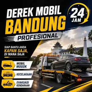 Derek Mobil Bandung Profesional 24 Jam untuk Mobil Mogok, Kecelakaan, dan Evakuasi Kendaraan