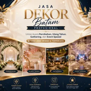Jasa Dekor Batam Profesional untuk Acara Pernikahan, Ulang Tahun, Gathering, dan Event Spesial yang Lebih Mewah serta Terpercaya