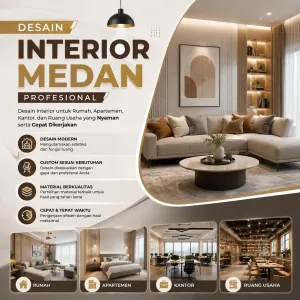 Jasa Desain Interior Medan Profesional untuk Rumah Modern & Kitchen Set