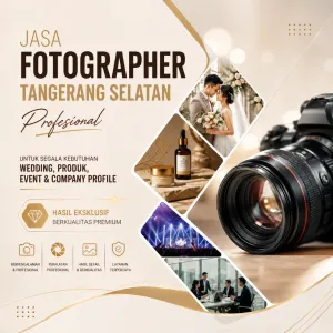 Jasa Fotographer Tangerang Selatan Profesional untuk Wedding, Produk, Event & Company Profile dengan Hasil Eksklusif Berkualitas Premium