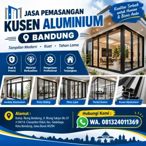 Jasa Pemasangan Kusen Aluminium Bandung | Konsultasi Pintu dan Jendela