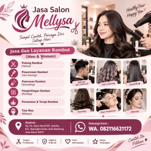 Jasa Salon Mellysa Bandung | Potong Rambut, Coloring, Smoothing & Makeup