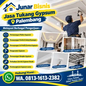 Jasa Tukang Gypsum Palembang