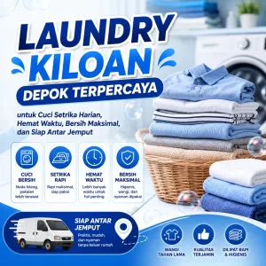 Laundry Kiloan Depok Terpercaya untuk Cuci Setrika Harian, Hemat Waktu, Bersih Maksimal, dan Siap Antar Jemput