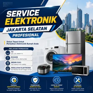 Service Elektronik Jakarta Selatan Profesional untuk Perbaikan TV, Kulkas, Mesin Cuci dan Peralatan Elektronik Rumah