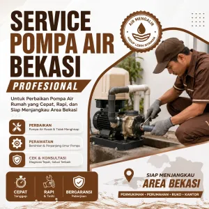 Service Pompa Air Bekasi Profesional untuk Perbaikan Pompa Air Rumah yang Cepat, Rapi, dan Siap Menjangkau Area Bekasi