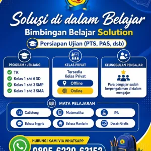 🎓 Solution Study Bandung: Bimbel & Les Private untuk Membantu Siswa Meraih Prestasi