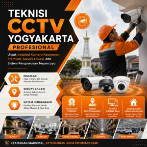 Teknisi CCTV Yogyakarta Profesional untuk Instalasi Kamera Keamanan Premium, Survey Lokasi, dan Sistem Pengawasan Terpercaya