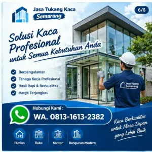 Tukang Kaca Semarang | Junar Bisnis untuk Pintu, Partisi, Kanopi & Shower Screen