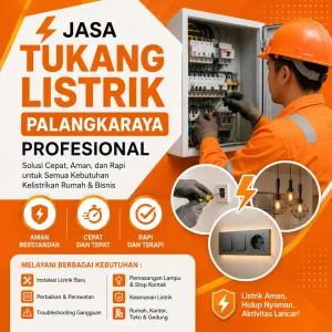 Jasa Tukang Listrik Palangkaraya Profesional | Cepat & Aman