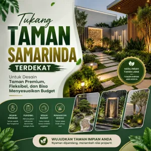 Tukang Taman Samarinda Terdekat untuk Desain Taman Premium, Fleksibel, dan Bisa Menyesuaikan Budget