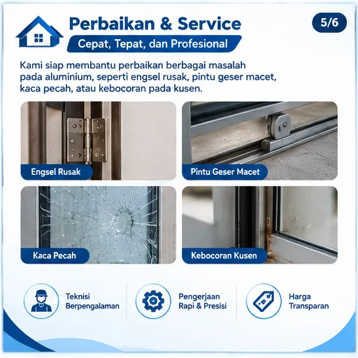 Tukang Aluminium Semarang | Junar Bisnis untuk Kusen, Pintu, Jendela & Kabinet - gambar 5