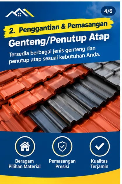 Tukang Atap Semarang | Junar Bisnis untuk Perbaikan Bocor, Genteng & Talang - gambar 4