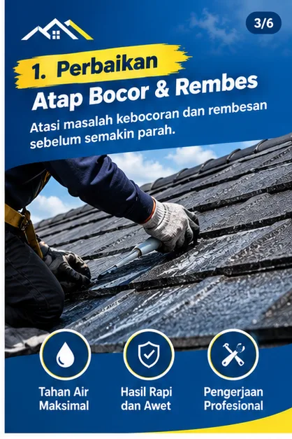 Tukang Atap Semarang | Junar Bisnis untuk Perbaikan Bocor, Genteng & Talang - gambar 3