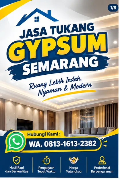 Tukang Gypsum Semarang | Junar Bisnis Jasa Plafon, Partisi & Renovasi