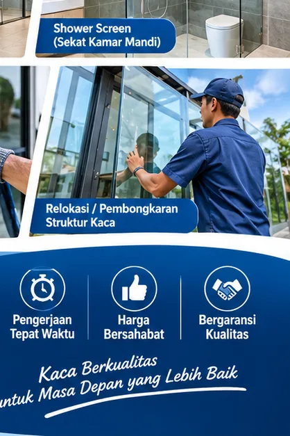 Tukang Kaca Semarang | Junar Bisnis untuk Pintu, Partisi, Kanopi & Shower Screen - gambar 6