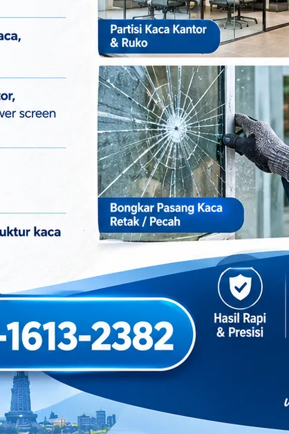 Tukang Kaca Semarang | Junar Bisnis untuk Pintu, Partisi, Kanopi & Shower Screen - gambar 5