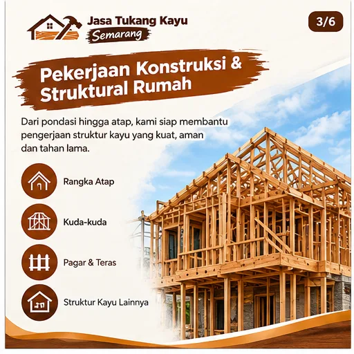 Tukang Kayu Semarang | Junar Bisnis Jasa Furniture, Konstruksi & Renovasi - gambar 3
