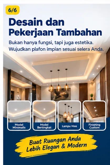 Tukang Plafon Semarang | Junar Bisnis Jasa Pasang dan Perbaikan Plafon - gambar 6