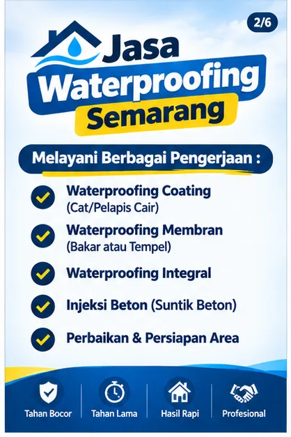 Tukang Waterproofing Semarang | Junar Bisnis untuk Atasi Bocor dan Rembes - gambar 2
